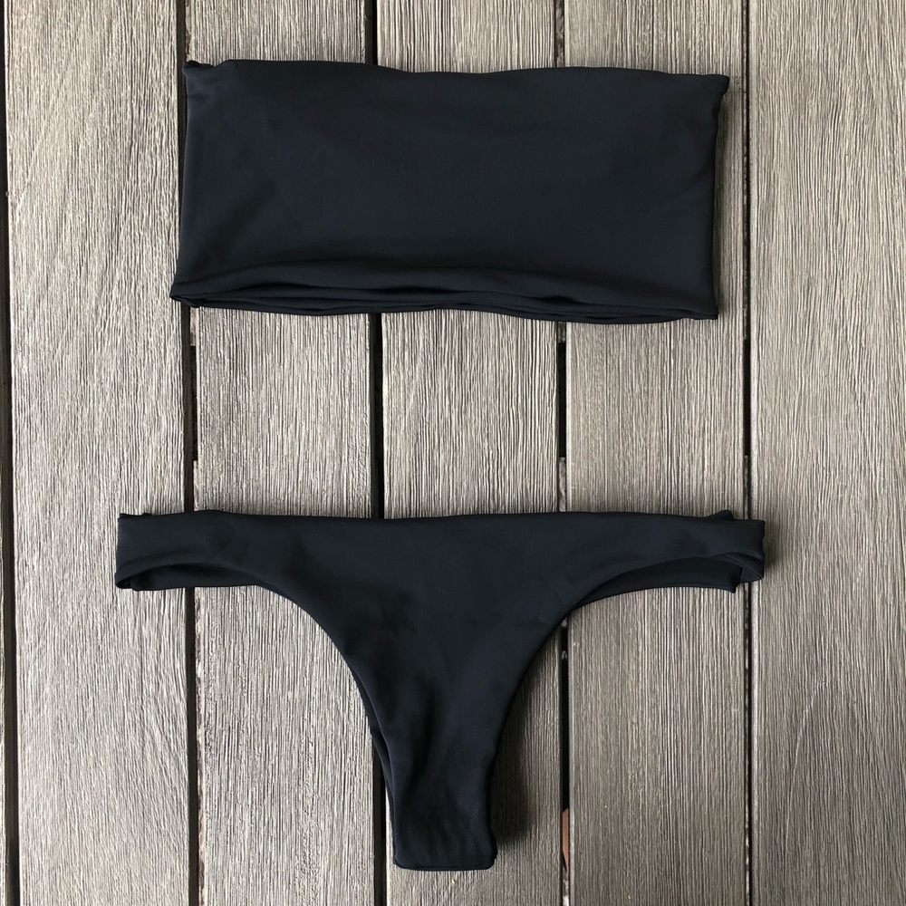 Shorewonders Simple Black Bikini Set